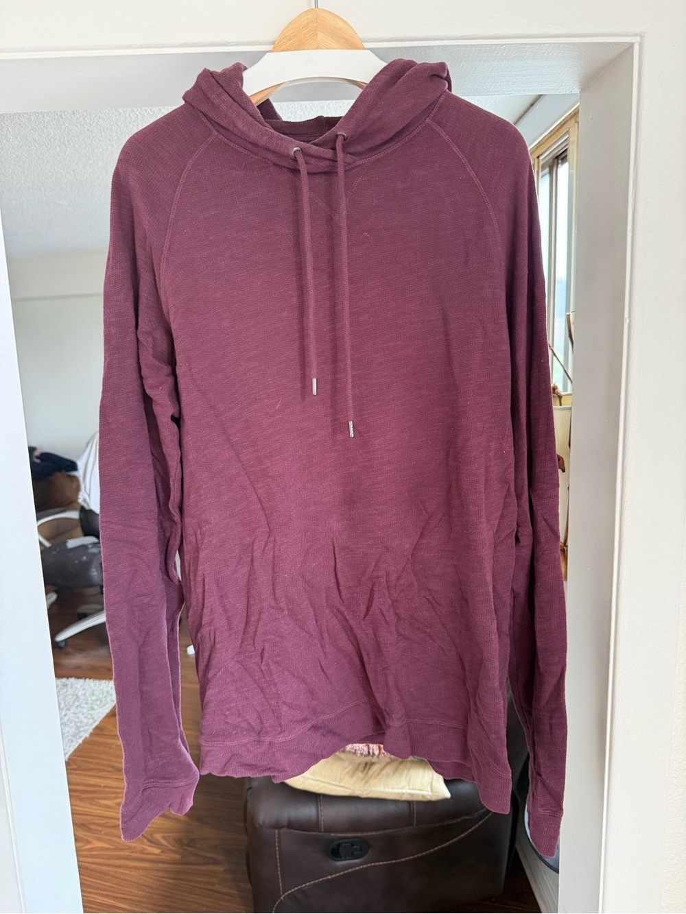 Good Man Brand Burgundy Lightweight Knit Hoodie XL